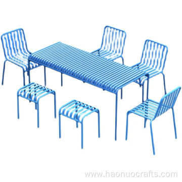 Modern outdoor balcony tables and chairs iron outdoor